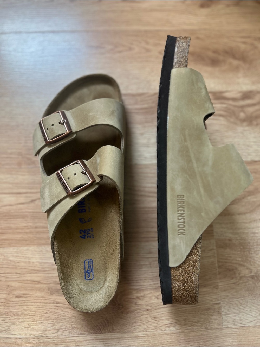 Birkenstock Arizona Soft Footbed Sandals Size 42 - Picture 3 of 5